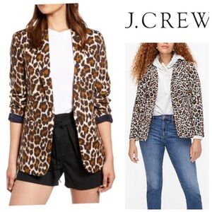 NWOT J. Crew Parke Leopard Print Blazer L3095